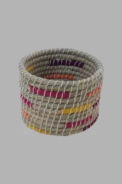 Jute & Grass Basket Round