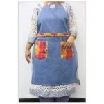 Apron – Denim With Upcycled Sari
