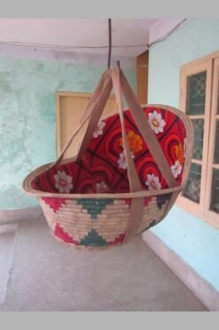 Baby Bassinet (Date Palm Leaf With Jute Lace)