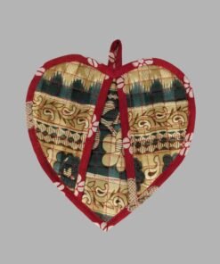 Potholders With Sari (Heart)