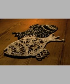 Fish Jute Mat (Black & Natural)