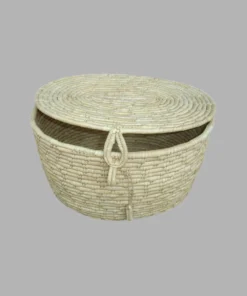 Oval Basket w/Lid