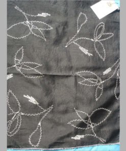 Cotton/Silk Embroidered Fabric In Meter