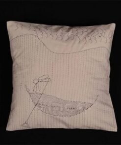 BaSE 66005 scaled 17 Cotton Embroidery Cushion Cover – Boat Man