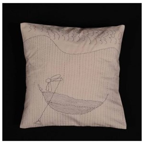 BaSE 66005 scaled 17 Cotton Embroidery Cushion Cover – Boat Man