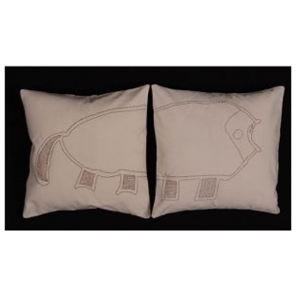 BaSE 66007 19 Cotton Embroidery Cushion Cover – Tiger