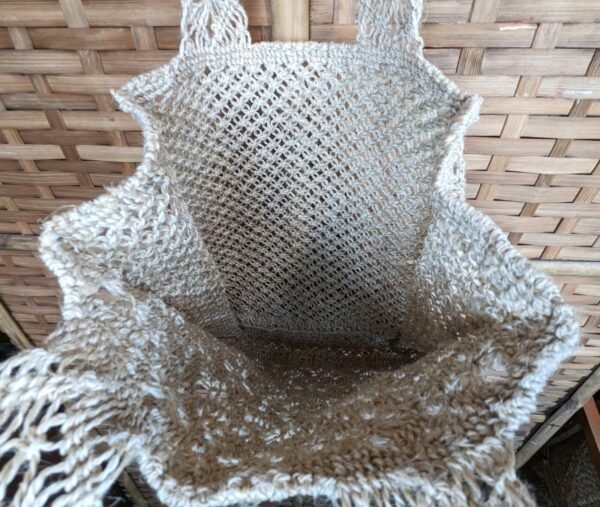 KHB Jute Macrame Salma Bag LxWxHxHandlecm ()