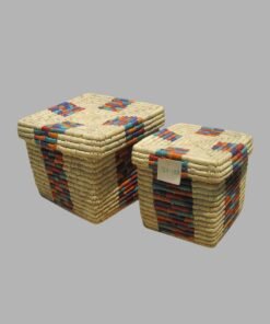 Date Palm Leaf & Grass – Khope Box Multi Col Big