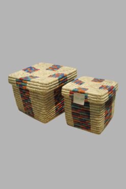 Date Palm Leaf & Grass – Khope Box Multi Col Big