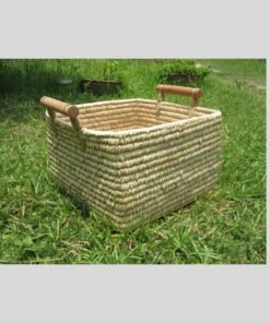 Lovely Basket with Wood Handle/Jute Handle
