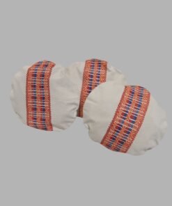 Cotton Embroidery Cushion Cover – Round