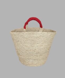 Jute Weaving – Wood Basket (L)