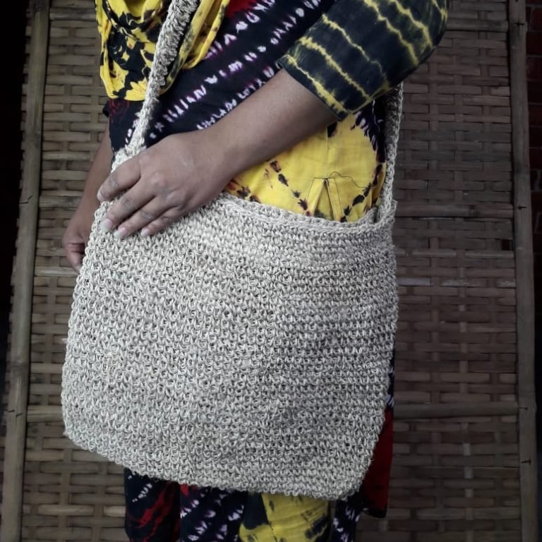 What Are The Materials Used In Handicraft? 12 BaSE 08002 Crochet Shoulder Bag W38xh35xhandle 100cm 6