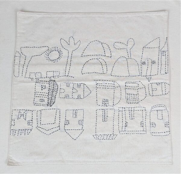 Sample BSH 10 Cushion Cover 4 Houses L40x W40cm 1