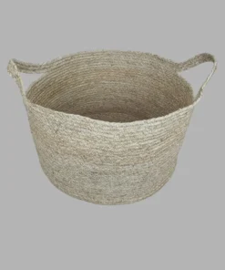 Corn Leaf Round Basket