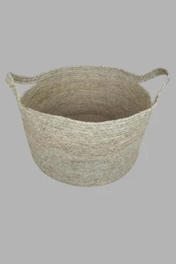 Corn Leaf Round Basket