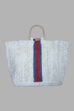 Jute Bag with Cane Handle