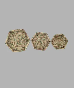 Sari Kaisha Hexagonal Tray Set -3
