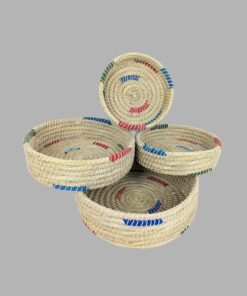 BaSE-21000 Cord with Kaisha Round Basket Set-4