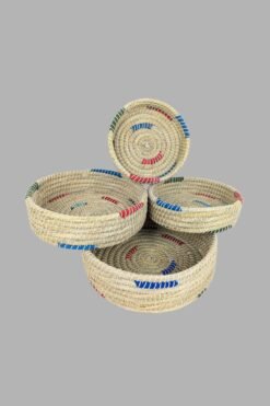 BaSE-21000 Cord with Kaisha Round Basket Set-4