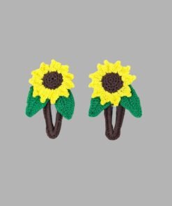 Crochet Clip - Sunflower
