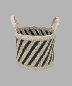 Jute Round Basket with Handles