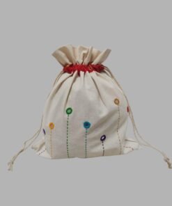 Cotton Embroidery Pouch