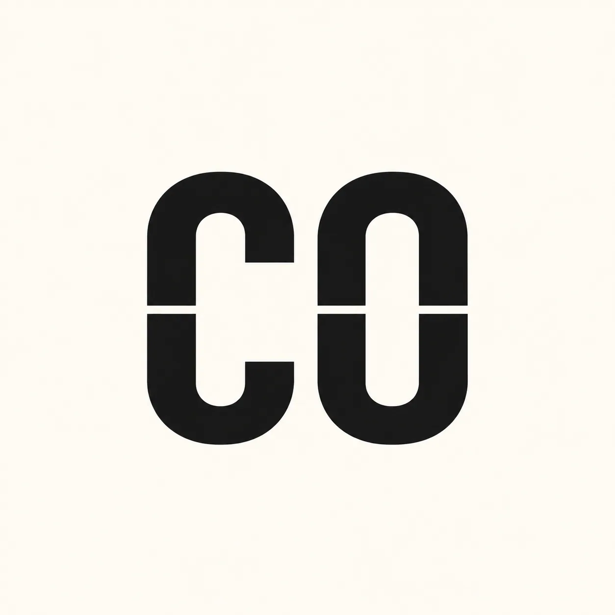 Split CO Logo on Cream Background